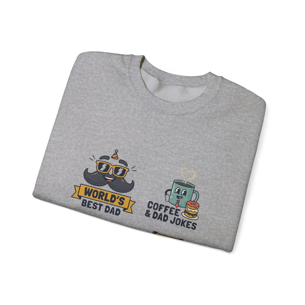 Match-Day Dad Icons Crewneck Sweatshirt | soccer watch party, cozy fan apparel