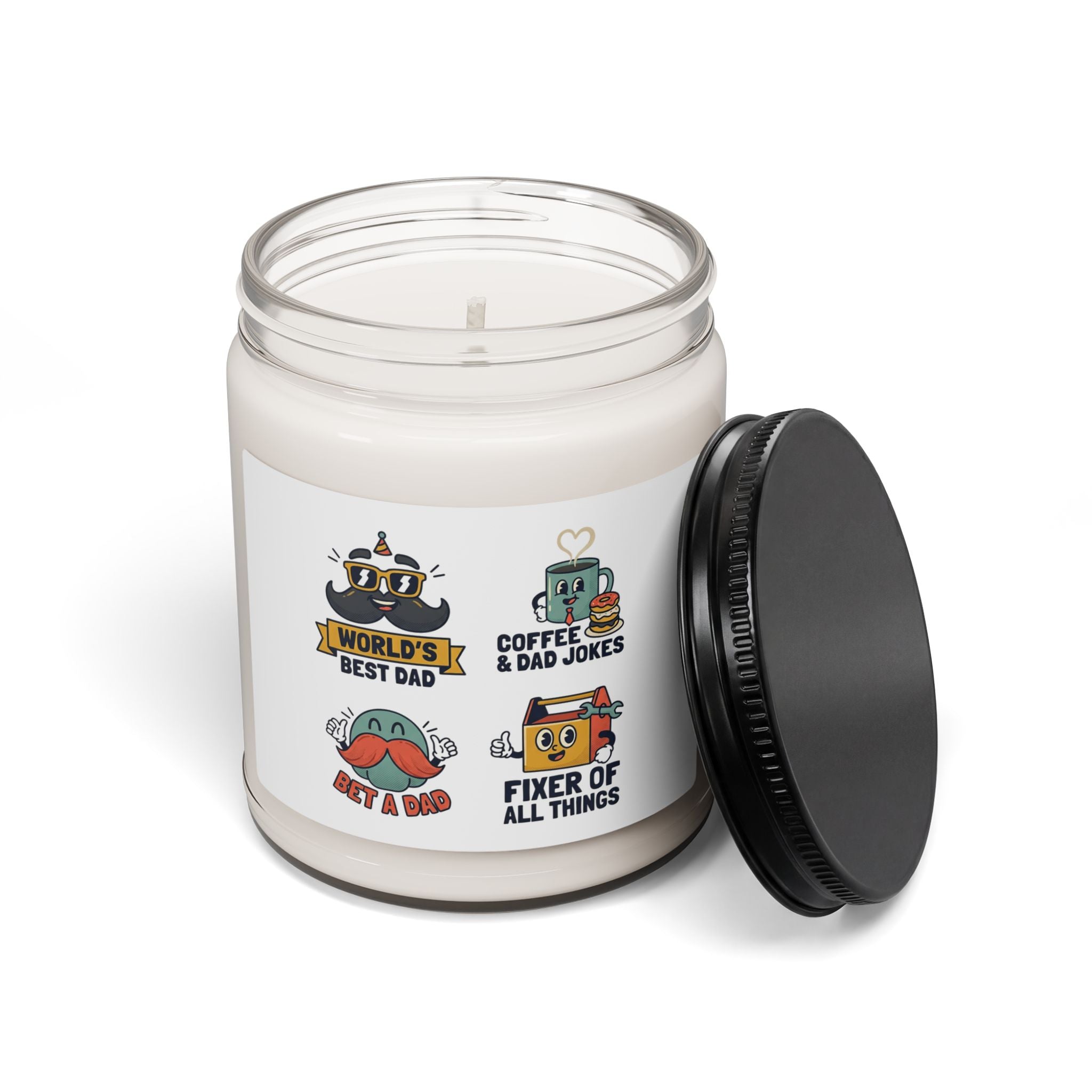 Dad Icons Soy Candle, 9oz | Cozy Match-Day Vibe, Watch Party Candle