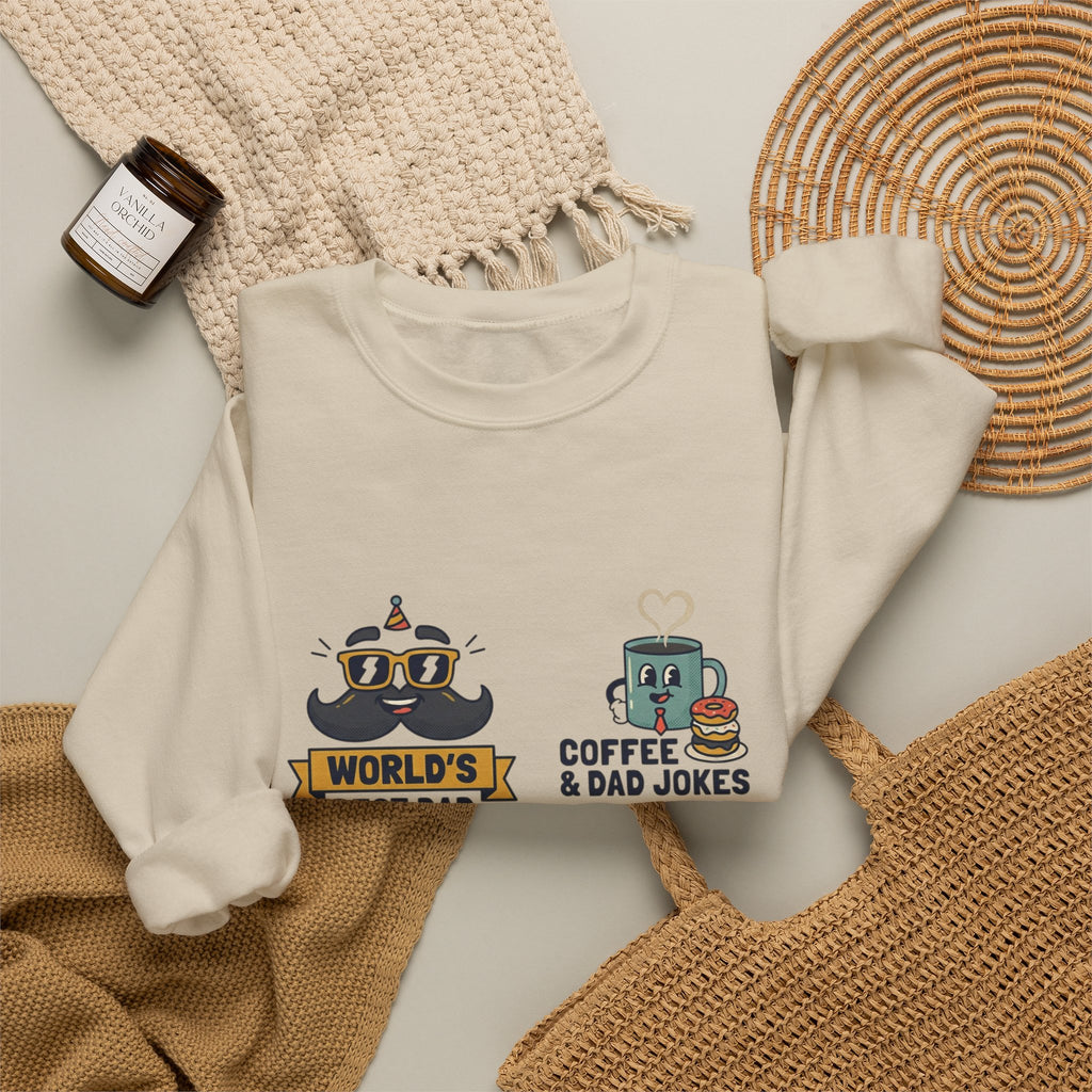 Match-Day Dad Icons Crewneck Sweatshirt | soccer watch party, cozy fan apparel