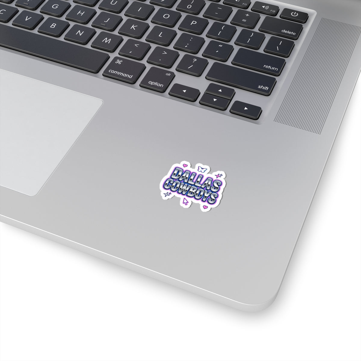 Y2K Rhinestone Bubble Text Kiss-Cut Stickers | Hot Pink Glitter Cyber Aesthetic