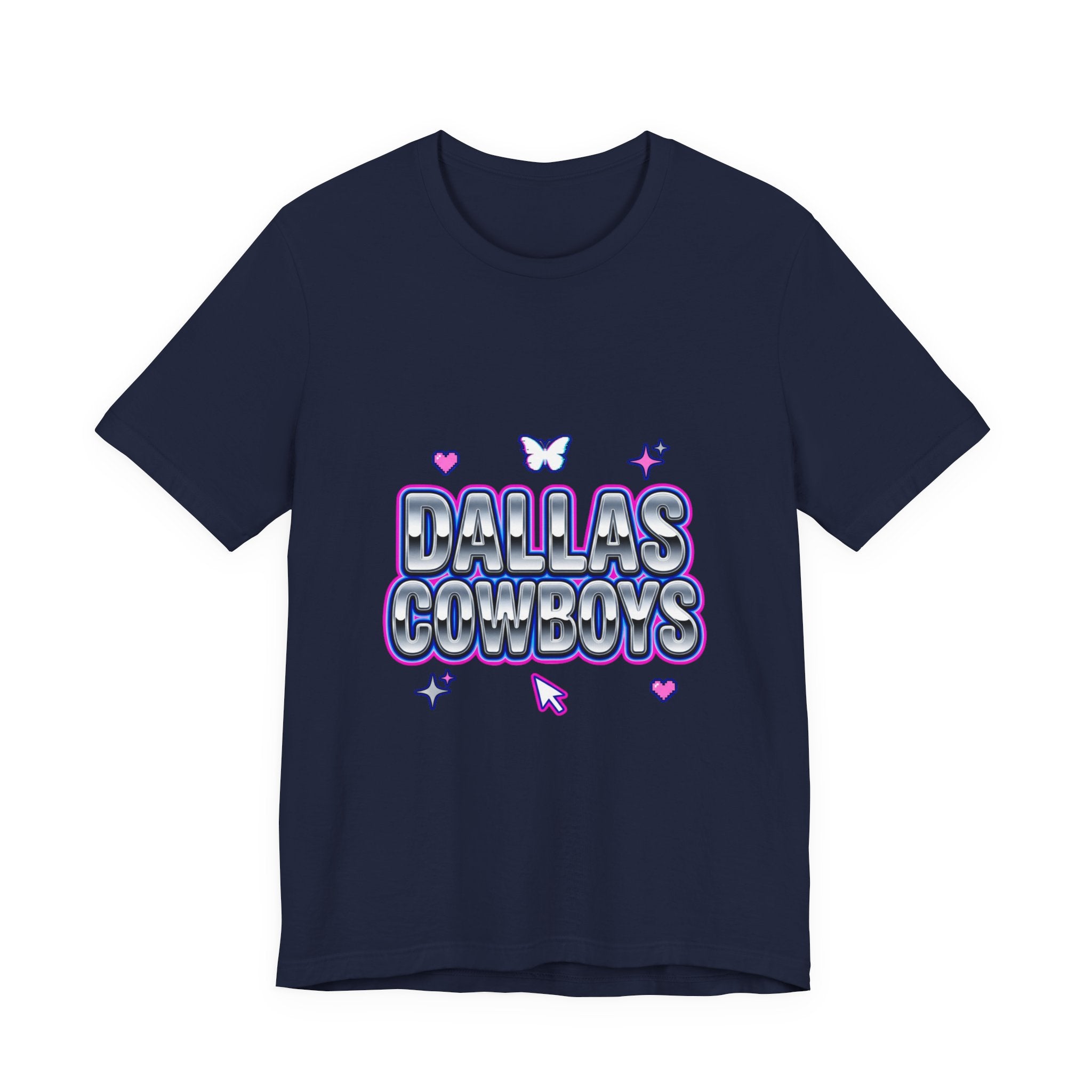 Y2K Rhinestone Bubble Text Tee | Glitter Purple Hot Pink Slogan