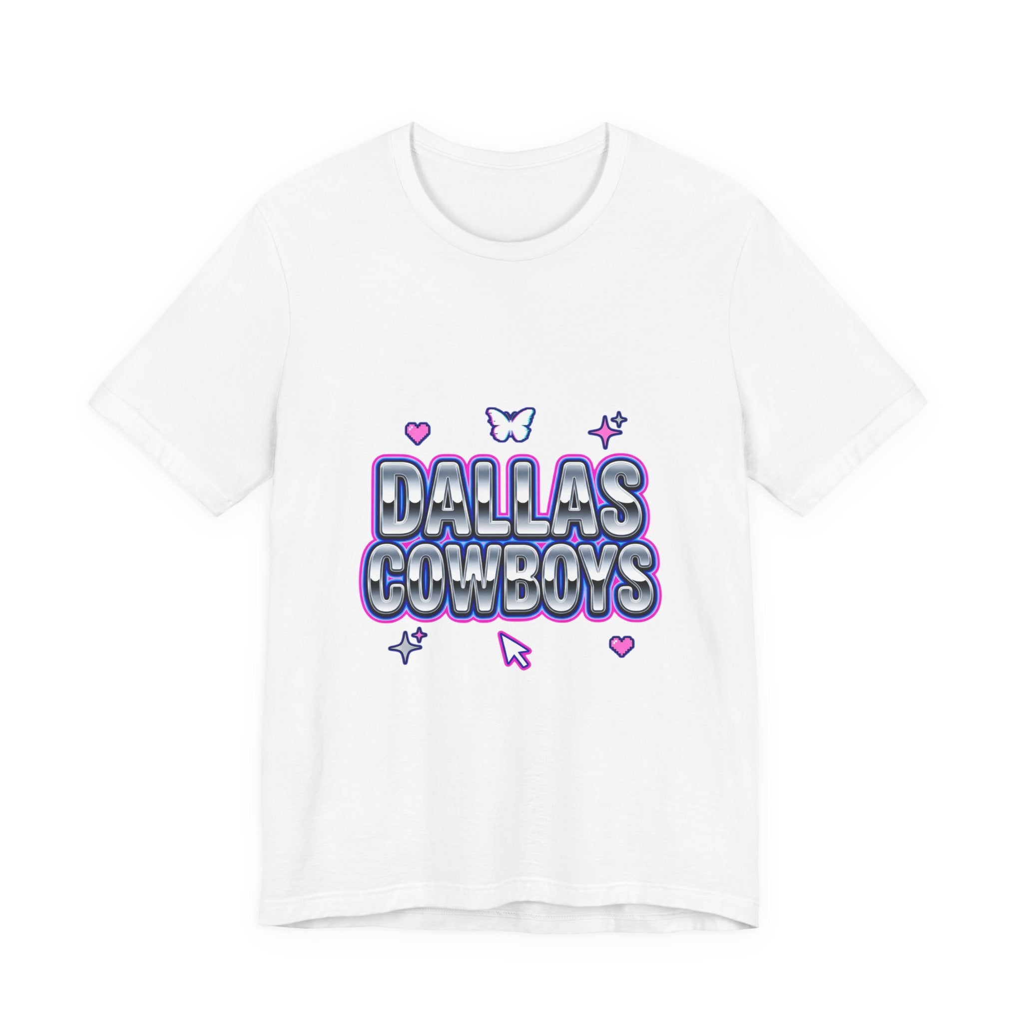 Y2K Rhinestone Bubble Text Tee | Glitter Purple Hot Pink Slogan