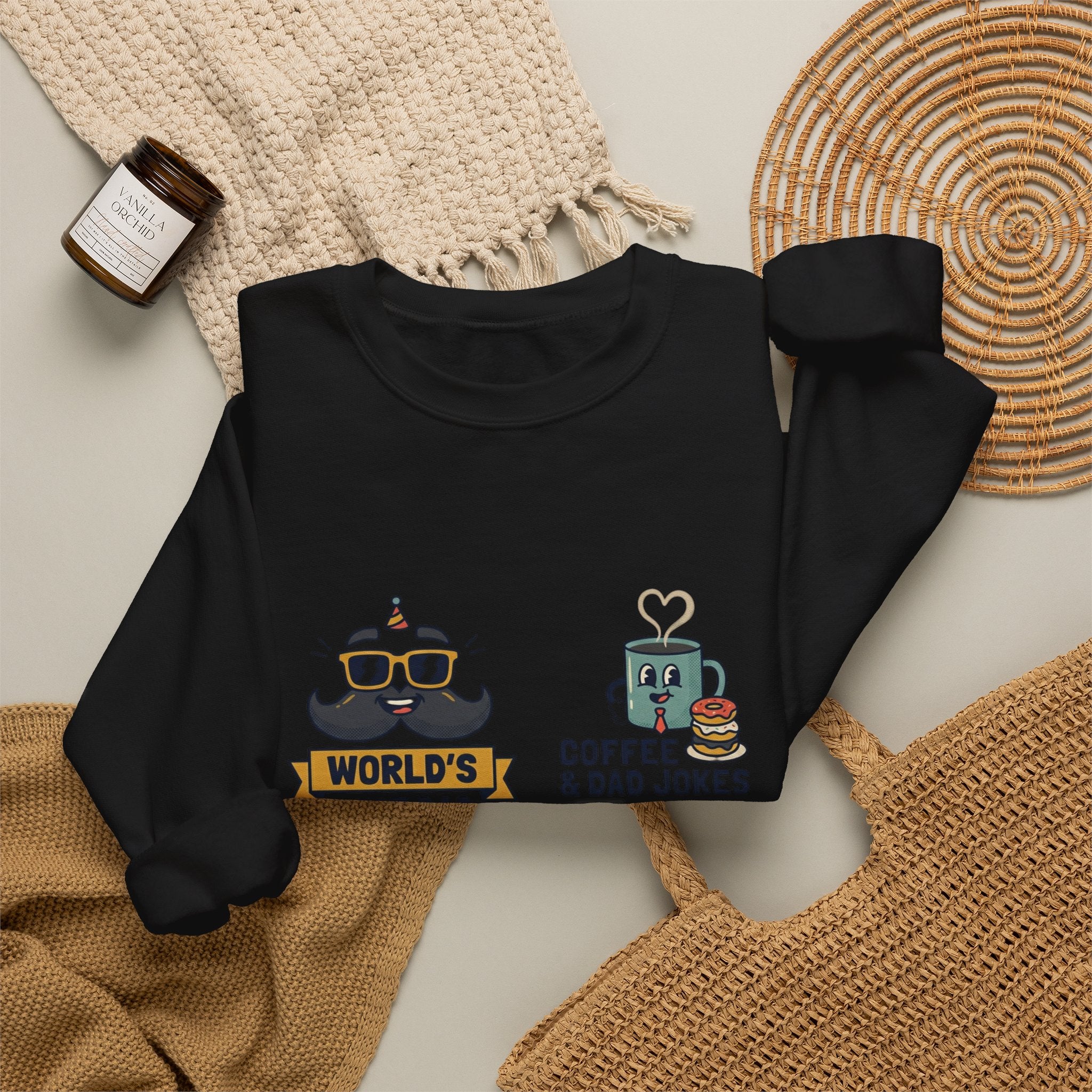 Match-Day Dad Icons Crewneck Sweatshirt | soccer watch party, cozy fan apparel