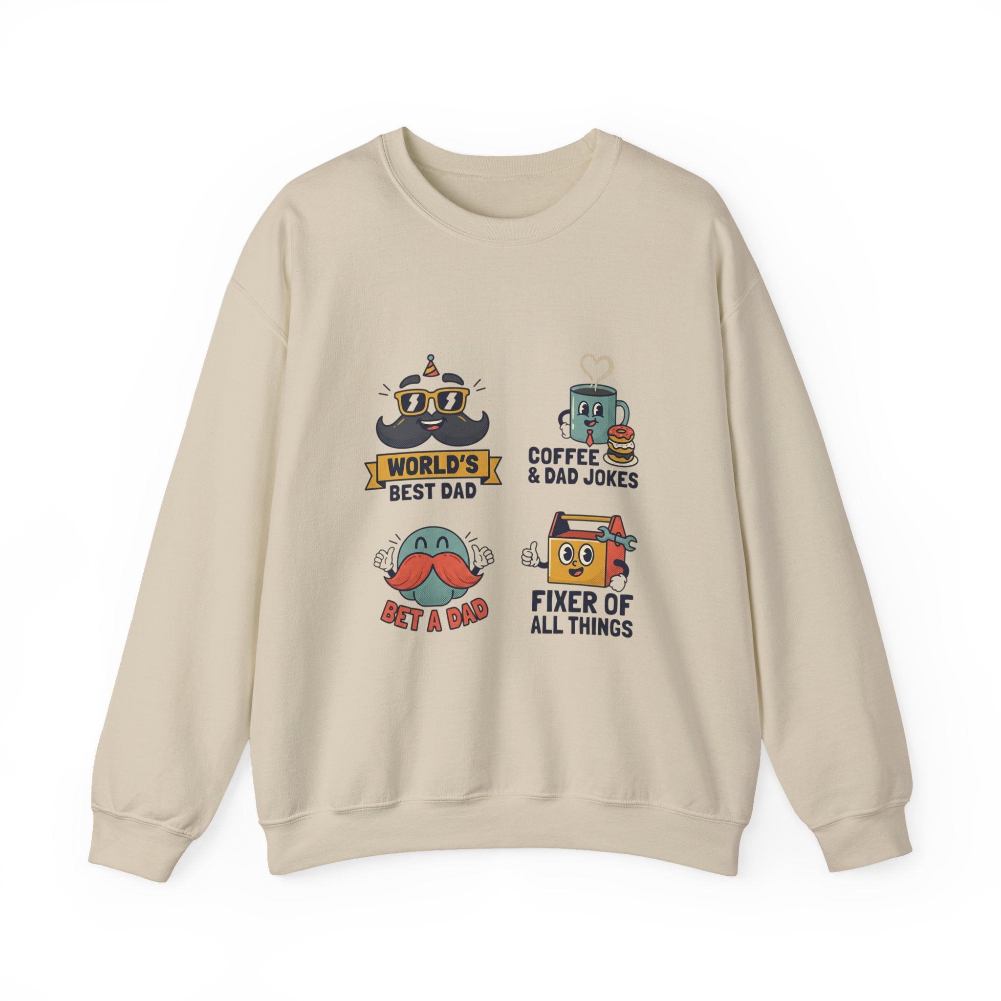 Match-Day Dad Icons Crewneck Sweatshirt | soccer watch party, cozy fan apparel