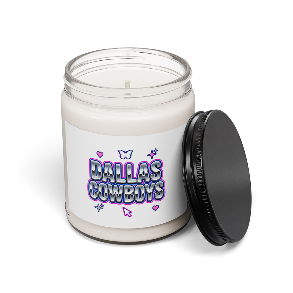 Y2K Bubble Text Slogan Candle | 9oz Soy Candle, Hot Pink Cyber Aesthetic