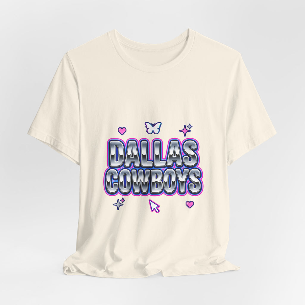 Y2K Rhinestone Bubble Text Tee | Glitter Purple Hot Pink Slogan