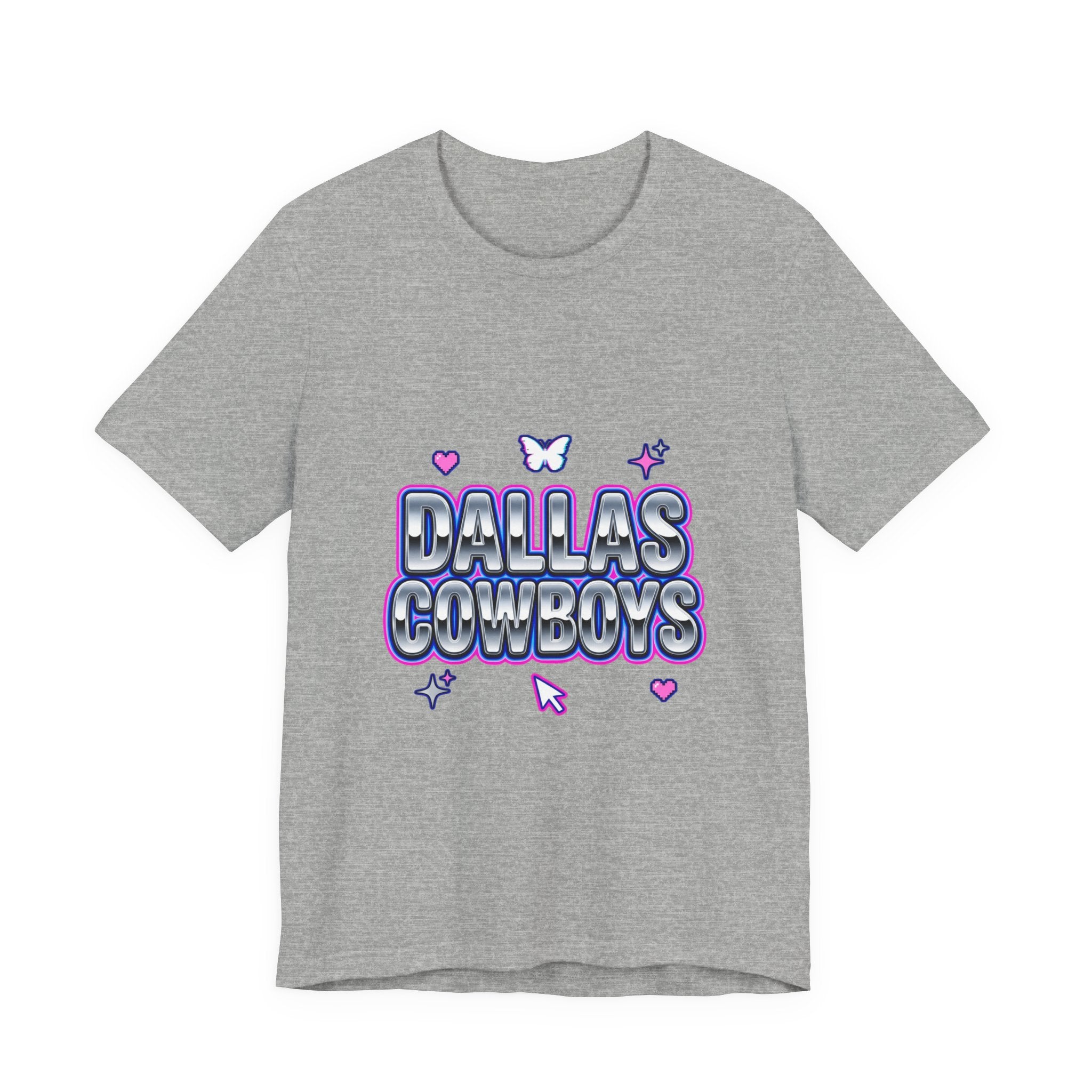Y2K Rhinestone Bubble Text Tee | Glitter Purple Hot Pink Slogan
