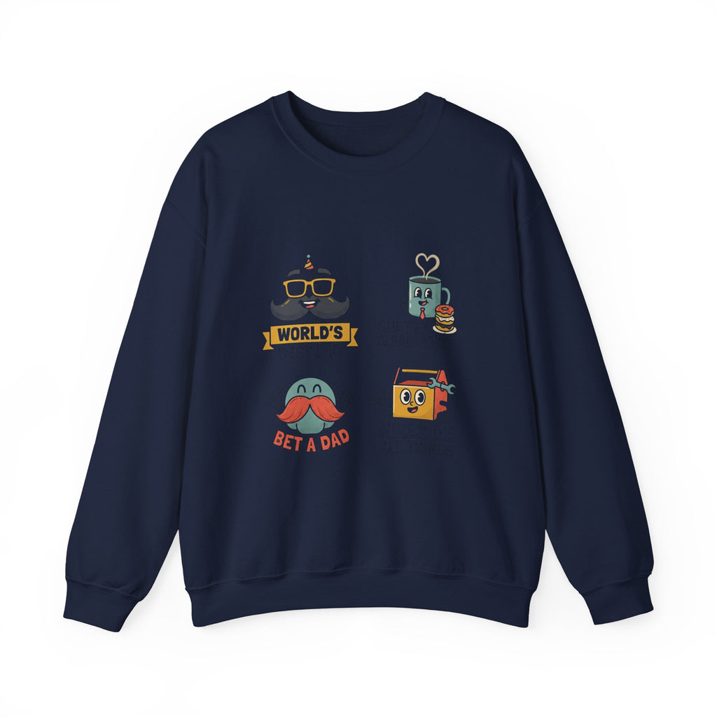 Match-Day Dad Icons Crewneck Sweatshirt | soccer watch party, cozy fan apparel