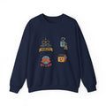 Match-Day Dad Icons Crewneck Sweatshirt | soccer watch party, cozy fan apparel