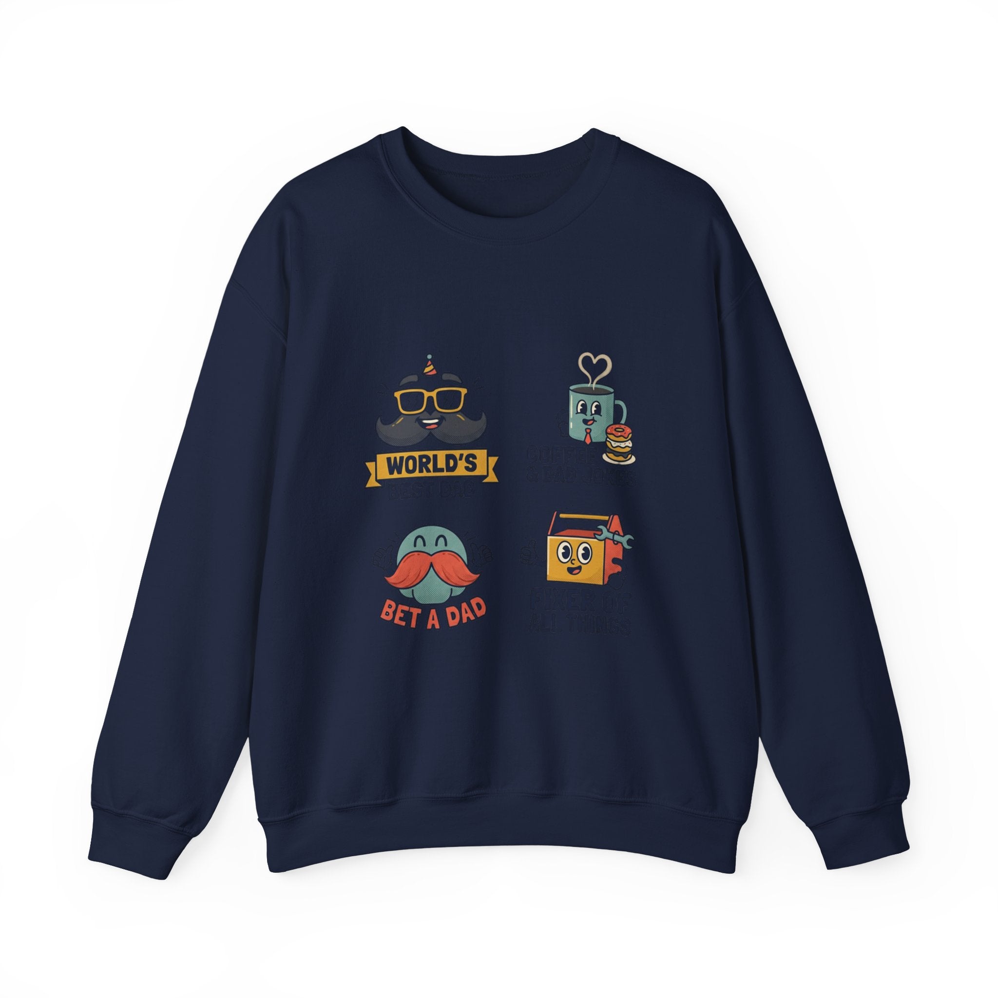 Match-Day Dad Icons Crewneck Sweatshirt | soccer watch party, cozy fan apparel