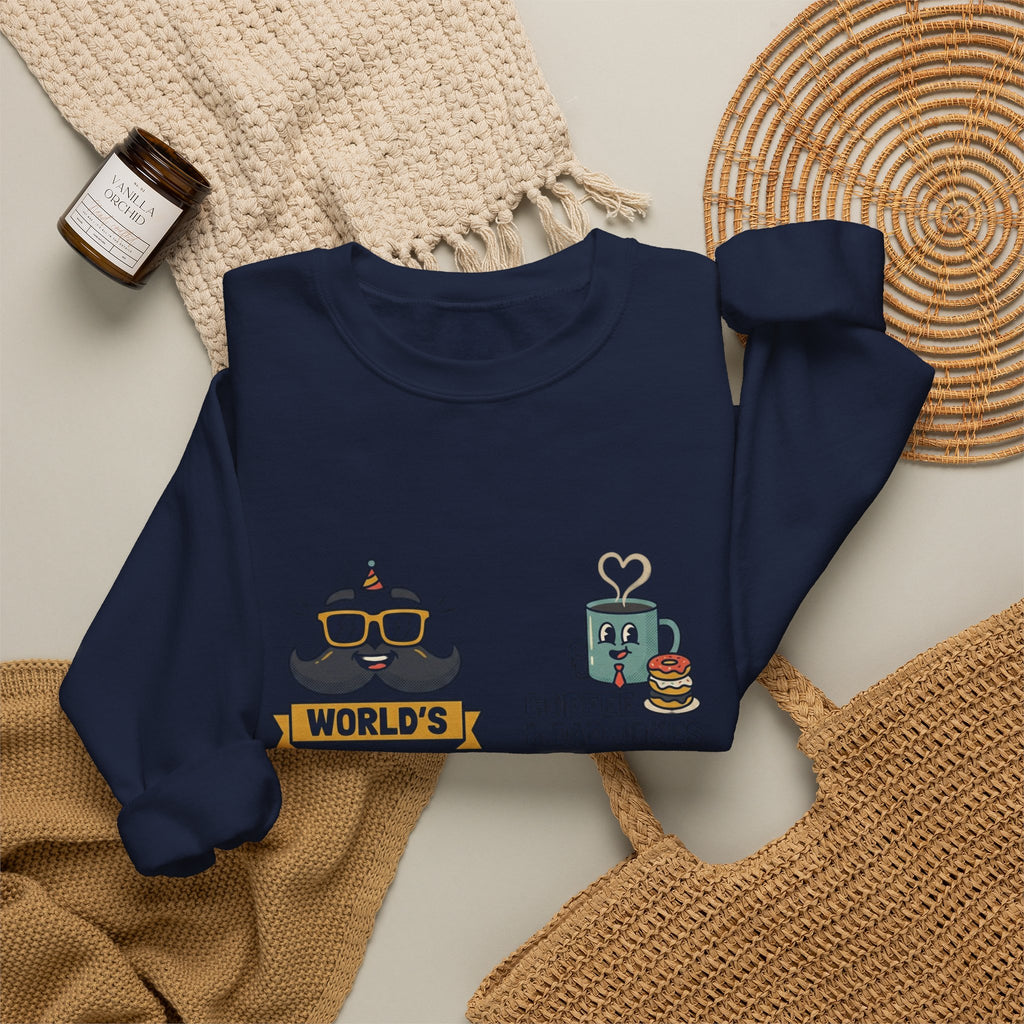 Match-Day Dad Icons Crewneck Sweatshirt | soccer watch party, cozy fan apparel