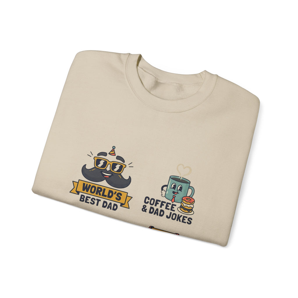 Match-Day Dad Icons Crewneck Sweatshirt | soccer watch party, cozy fan apparel