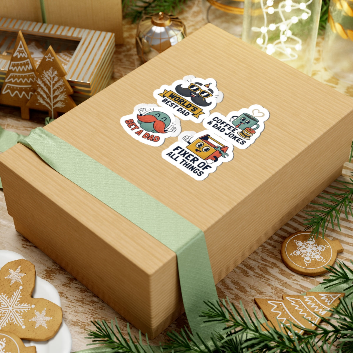 Dad Joke Sticker Sheet, kiss-cut stickers | casual fanwatch, country colors