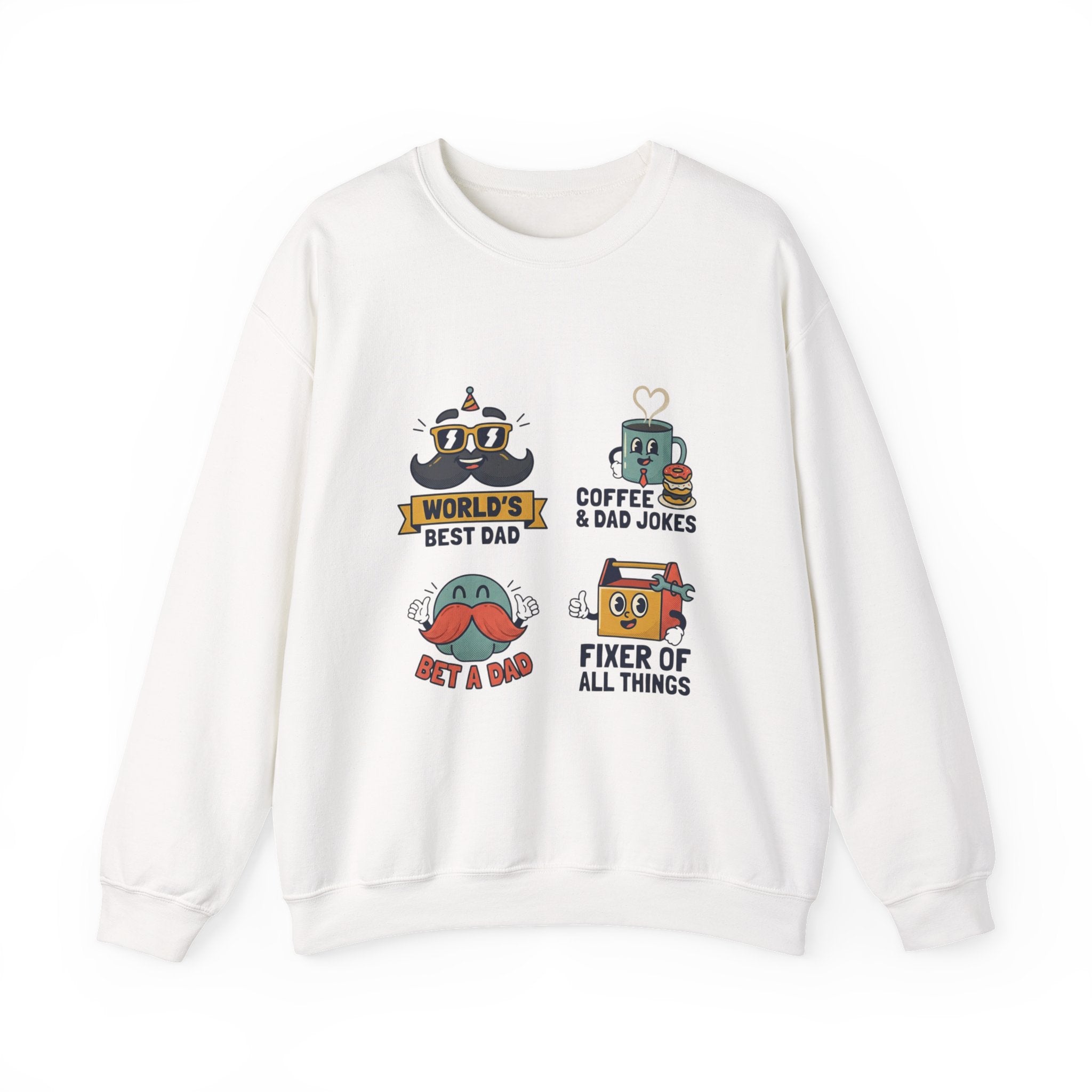 Match-Day Dad Icons Crewneck Sweatshirt | soccer watch party, cozy fan apparel