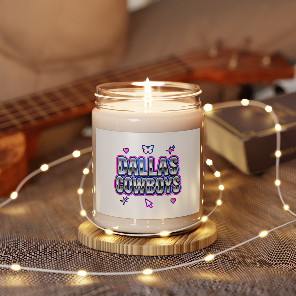 Y2K Bubble Text Slogan Candle | 9oz Soy Candle, Hot Pink Cyber Aesthetic