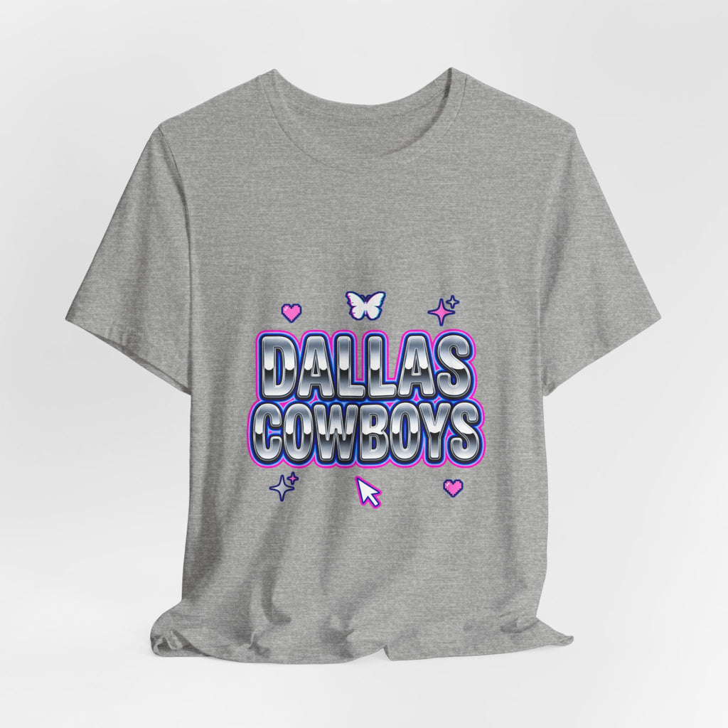 Y2K Rhinestone Bubble Text Tee | Glitter Purple Hot Pink Slogan
