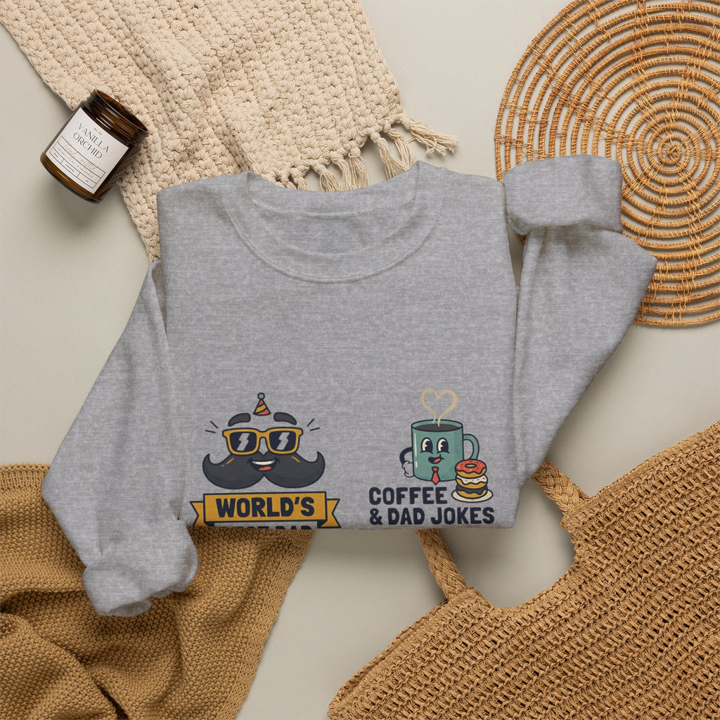 Match-Day Dad Icons Crewneck Sweatshirt | soccer watch party, cozy fan apparel